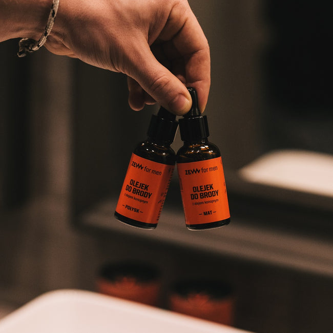 Zew For Men Olejek do brody z olejem konopnym Połysk 30ml