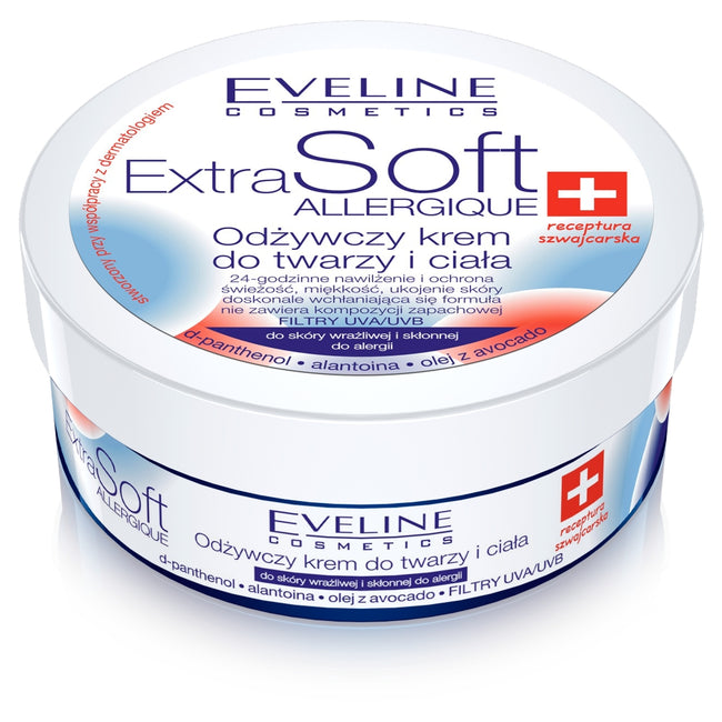 Eveline Cosmetics Extra Soft Allergique odżywczy krem do twarzy i ciała 200ml
