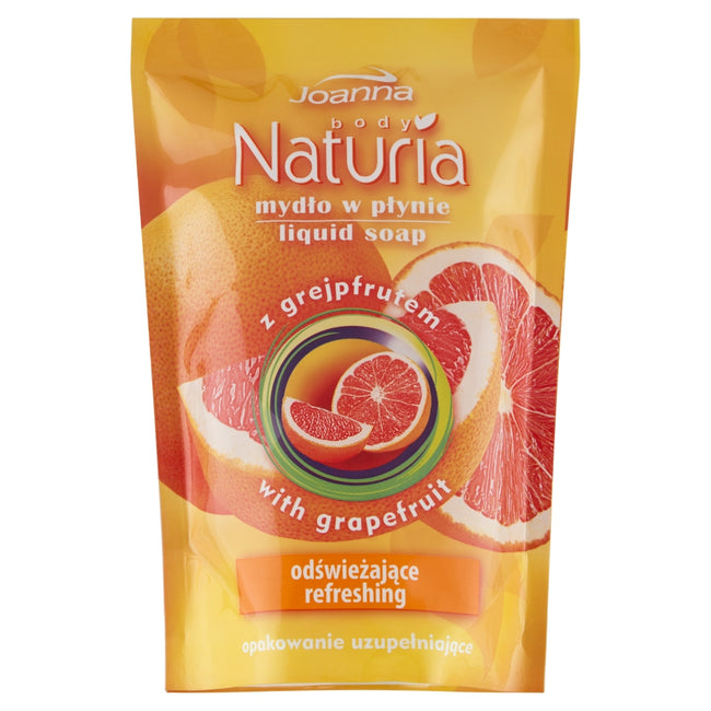 Joanna Naturia Body mydło w płynie opakowanie uzupełniające z grejpfrutem 300ml