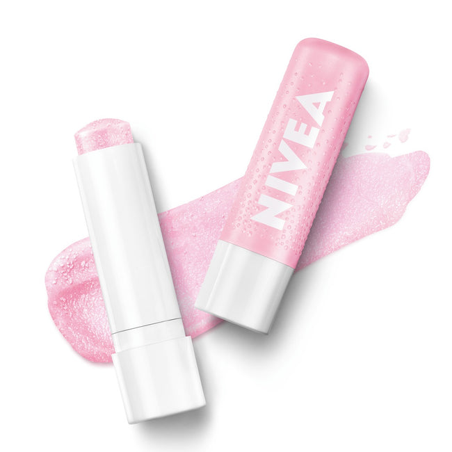 Nivea Caring Scrub pielęgnujący peeling do ust Dzika Róża 4.8g