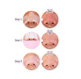 HOLIKA HOLIKA Pig-Nose Clear 3-Step Kit plastry oczyszczające pory na nos 3szt