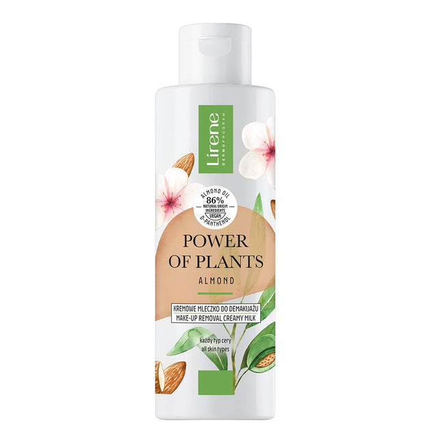 Lirene Power of Plants kremowe mleczko do demakijażu Migdał 200ml