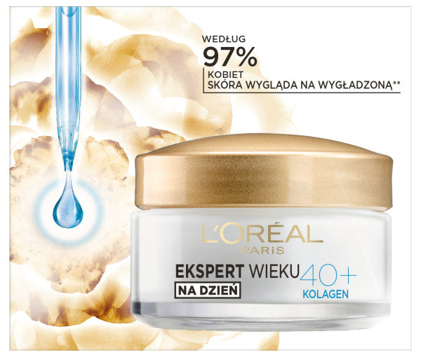 L'Oreal Paris Ekspert Wieku 40+ przeciwzmarszczkowy krem nawilżający na dzień 50ml