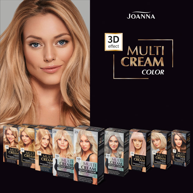 Joanna Multi Cream Metallic Color farba do włosów 32.5 Srebrny Blond