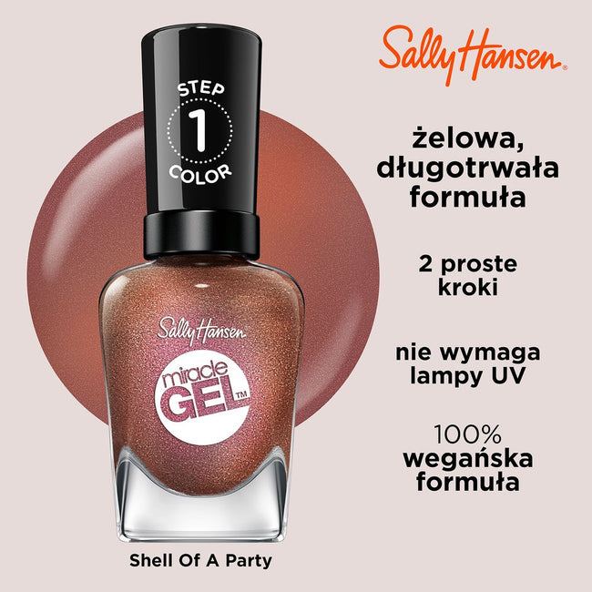 Sally Hansen Miracle Gel żelowy lakier do paznokci 211 Shell of a Party 14.7ml