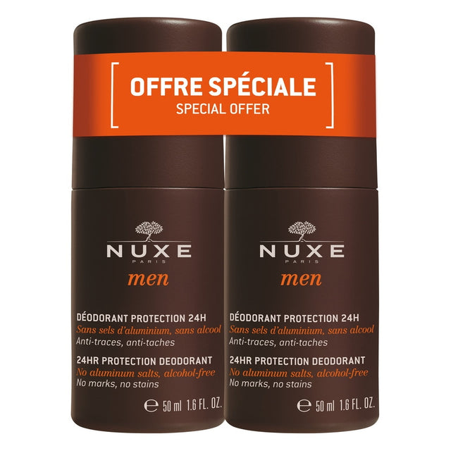Nuxe Men 24HR Protection Deodorant dezodorant w kulce 24-godzinna ochrona 2x50ml