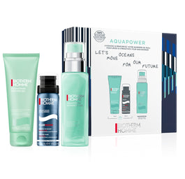 Biotherm Homme Aquapower zestaw żel pod prysznic 75ml + nawilżający żel do twarzy 75ml + pianka do golenia 50ml