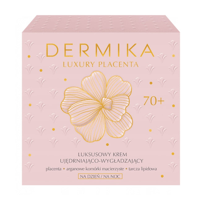 Dermika Luxury Placenta 70+ luksusowy krem ujędrniająco-wygładzający na dzień i noc 50ml