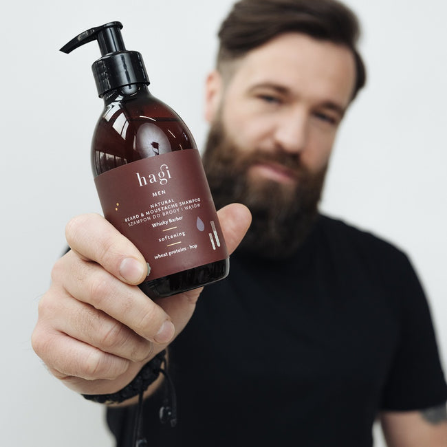 Hagi Naturalny szampon do brody i wąsów Whisky Barber 300ml