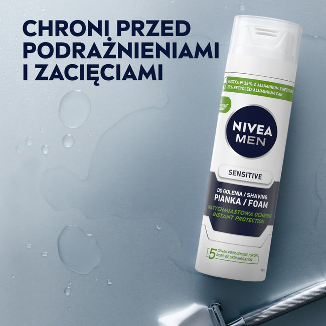 Nivea Men Sensitive łagodząca pianka do golenia 200ml