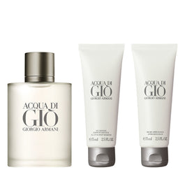 Giorgio Armani Acqua di Gio Pour Homme zestaw woda toaletowa spray 100ml + żel pod prysznic 75ml + balsam po goleniu 75ml