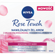 Nivea Rose Touch zestaw nawilżający żel-krem do twarzy 50ml + pianka oczyszczająca do twarzy 150ml + intensywnie nawilżająca maska w płachcie 1szt