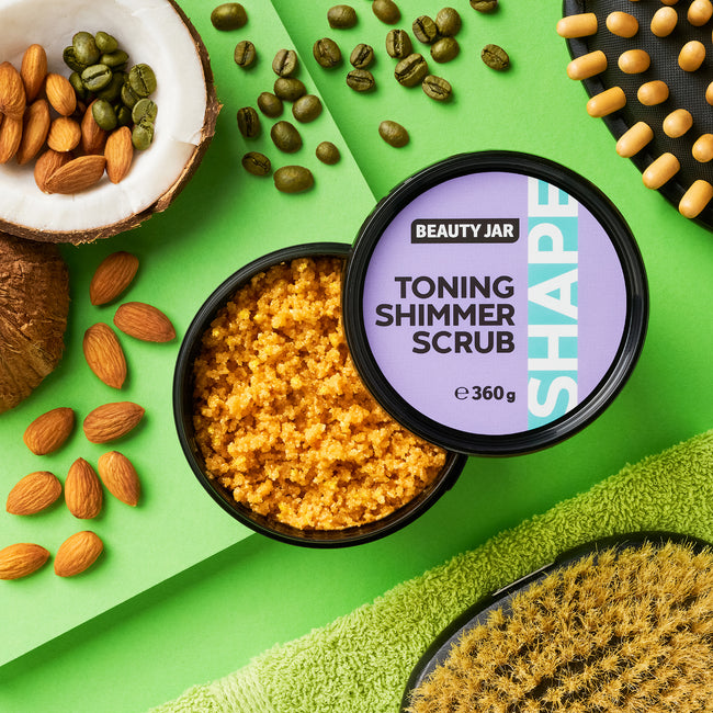 BEAUTY JAR Toning Shimmer Scrub rozświetlający peeling do ciała 360g