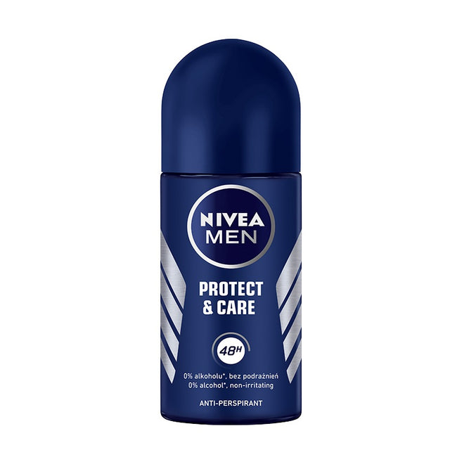 Nivea Men Get Protected zestaw Protect & Care żel pod prysznic 3w1 250ml + Protect & Care antyperspirant w kulce 50ml + Men Creme krem do ciała i twarzy 75ml