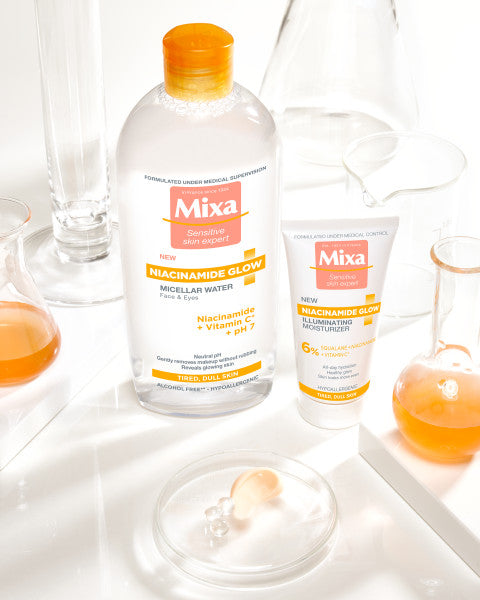 MIXA Niacinamide Glow rozświetlający krem nawilżający z niacynamidem i witaminą C 50ml