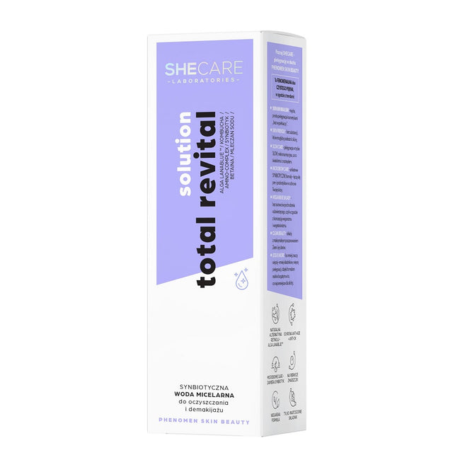 SHECARE Total Revital Solution synbiotyczna woda micelarna do oczyszczania i demakijażu 200ml