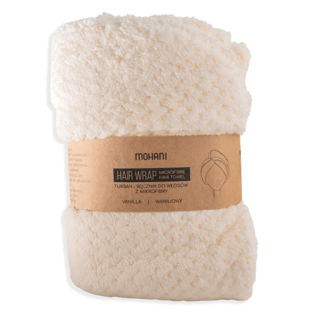Mohani Hair Wrap turban-ręcznik do włosów z mikrofibry Biały