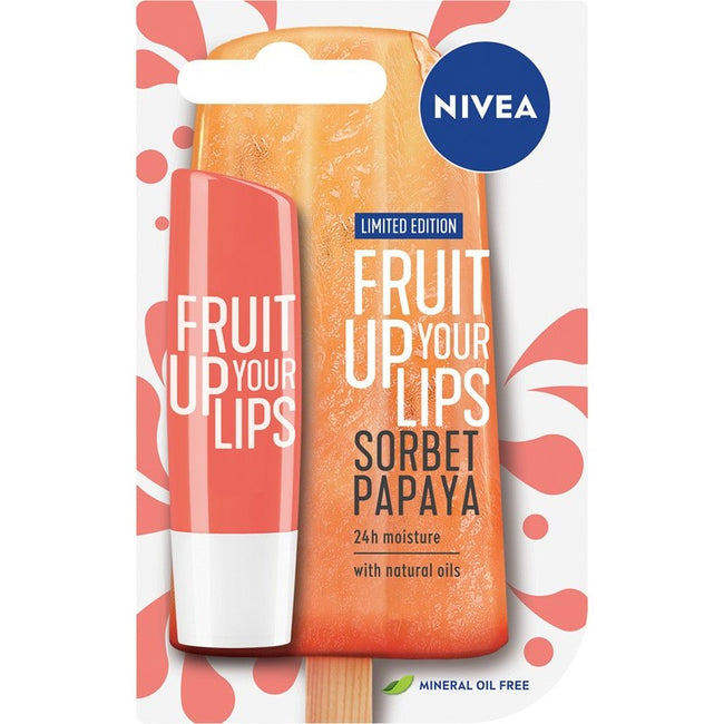 Nivea Fruit Up Your Lips pielęgnująca pomadka do ust Sorbet Papaya 4.8g