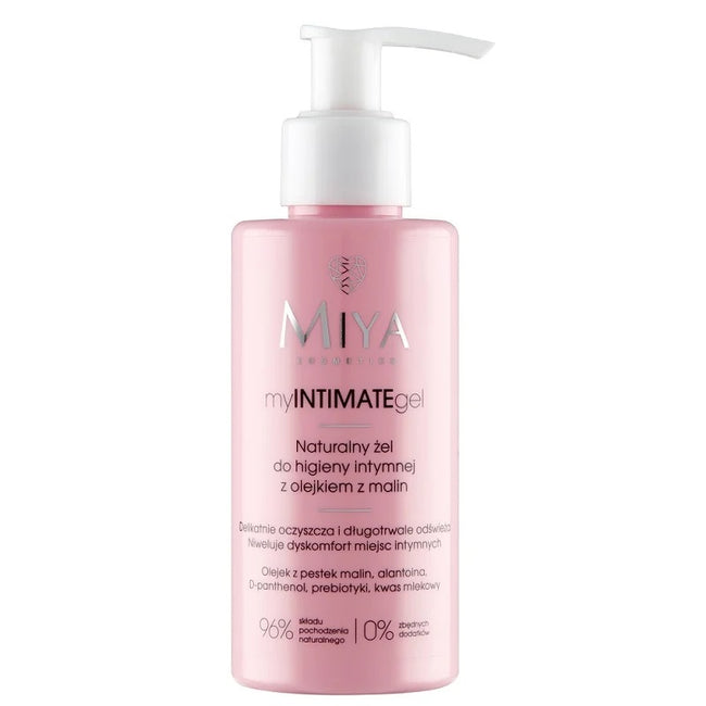 Miya Cosmetics MyINTIMATEgel naturalny żel do higieny intymnej z olejkiem z malin 140ml