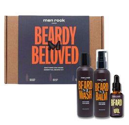 MenRock Beardy Beloved Soothing Oak Moss zestaw szampon do brody 100ml + balsam do brody 100ml + olejek do brody 30ml