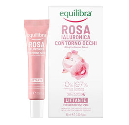 Equilibra Rosa Lifting Eye Contour Cream różany liftingujący krem pod oczy z kwasem hialuronowym 15ml