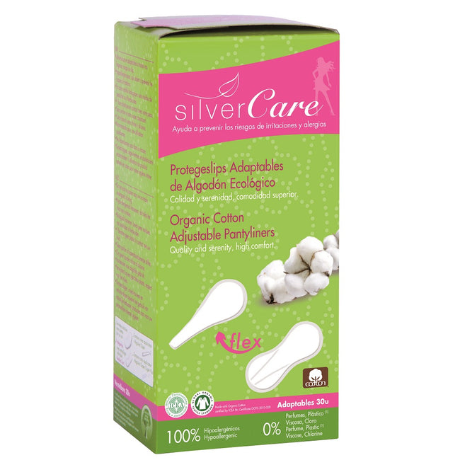 Masmi Silver Care elastyczne wkładki higieniczne z bawełny organicznej 30szt