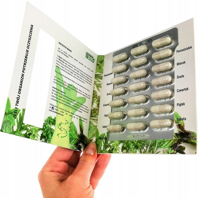 Noble Health Detox Max Vegan suplement diety wspomagający proces detoksykacji organizmu i prawidłowe funkcjonowanie układu trawiennego 21 kapsułek