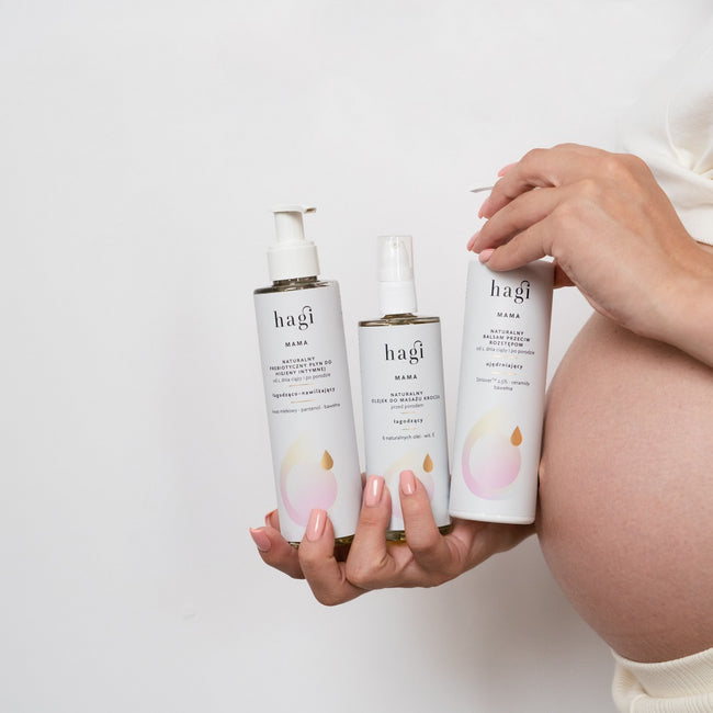 Hagi Mama naturalny balsam przeciw rozstępom dla kobiet od 1 dnia ciąży i po porodzie 200ml