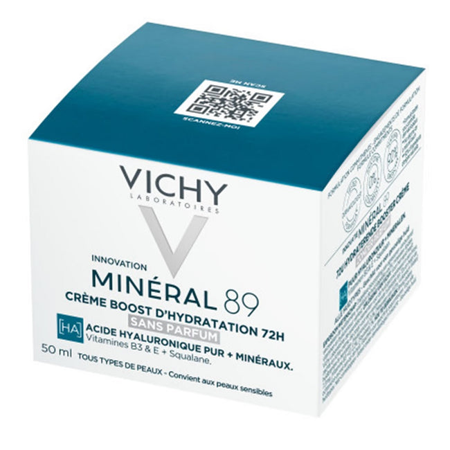 Vichy Mineral 89 bezzapachowy krem nawilżająco-odbudowujący 72h 50ml
