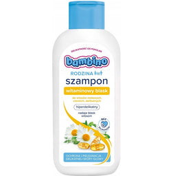 Bambino Rodzina szampon witaminowy blask do włosów matowych i delikatnych 400ml