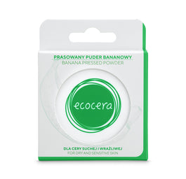 Ecocera Banana Pressed Powder prasowany puder bananowy dla cery suchej i wrażliwej 10g