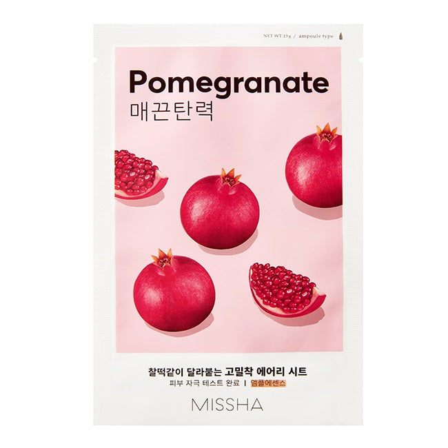 Missha Airy Fit Sheet Mask ujędrniająca maseczka w płachcie z ekstraktem z granatu Pomegranate 19ml