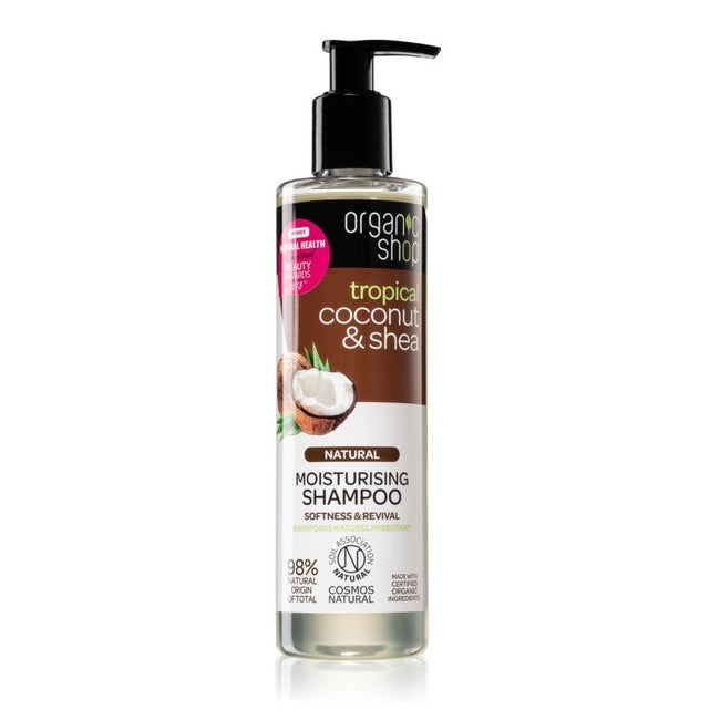 Organic Shop Natural Moisturising Shampoo nawilżający szampon do włosów Coconut & Shea 280ml