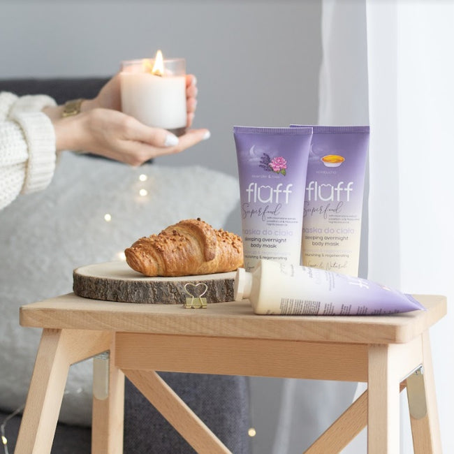 Fluff Sleeping Overnight Body Mask odżywczo-regenerująca maska do ciała Kombucha 150ml