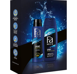 Fa Men Sport zestaw żel pod prysznic 250ml + dezodorant w sprayu 150ml