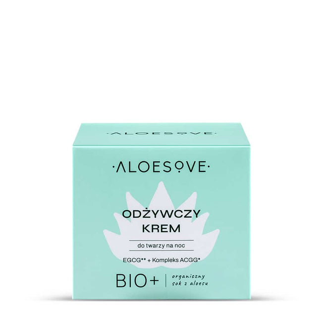 ALOESOVE BIO+ odżywczy krem do twarzy na noc 50ml