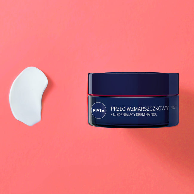 Nivea Przeciwzmarszczkowy + Ujędrniający krem na noc 45+ 50ml