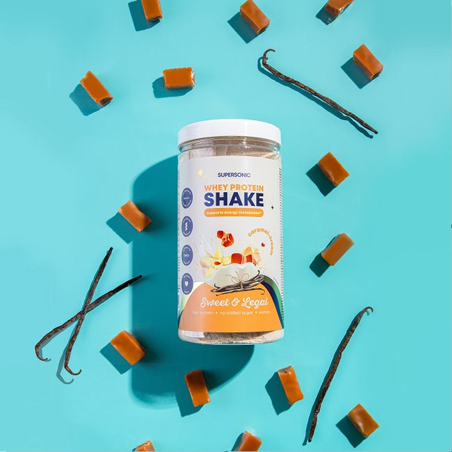 Supersonic Shake proteinowy wspierający metabolizm energetyczny o smaku karmelowo śmietankowym 560g
