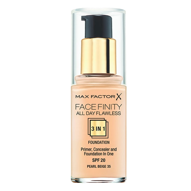 Max Factor Facefinity All Day Flawless 3 w 1 kryjący podkład w płynie 35 Pearl Beige 30ml