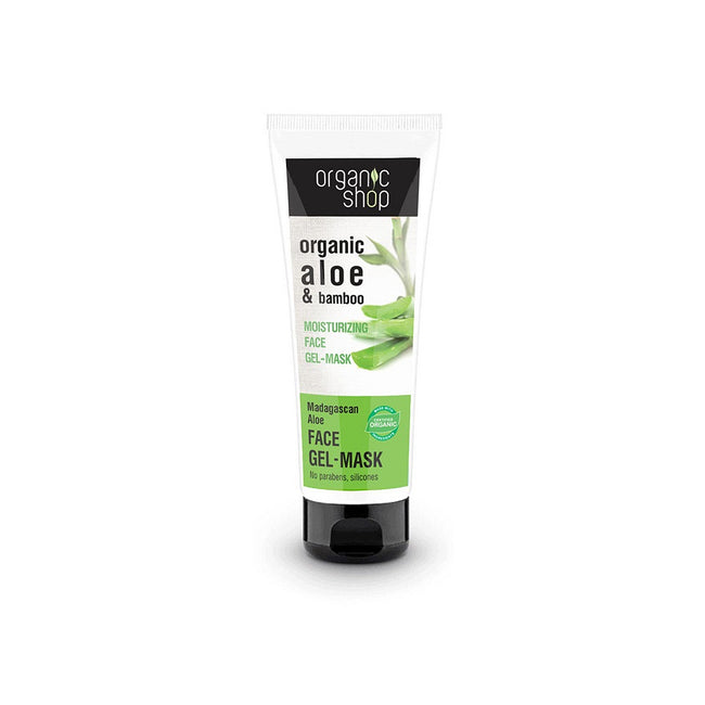 Organic Shop Organic Aloe & Bamboo Moisturizing Face Gel-Mask żelowa maska do twarzy 75ml
