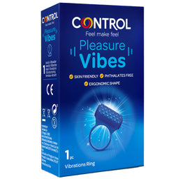 Control Pleasure Vibes pierścień wibracyjny o ergonomicznym kształcie