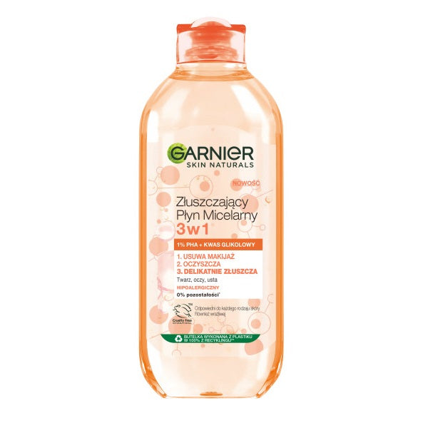 Garnier Skin Naturals złuszczający płyn micelarny 3w1 400ml