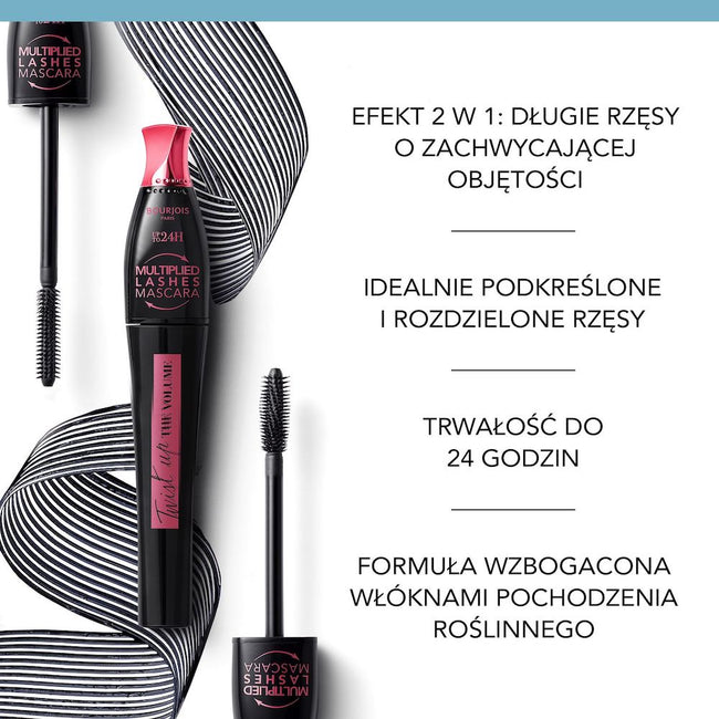 Bourjois Mascara Twist Up The Volume tusz do rzęs 23 Black 8ml