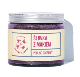 Mydlarnia Cztery Szpaki Peeling cukrowy do ciała Śliwka z Makiem 250ml