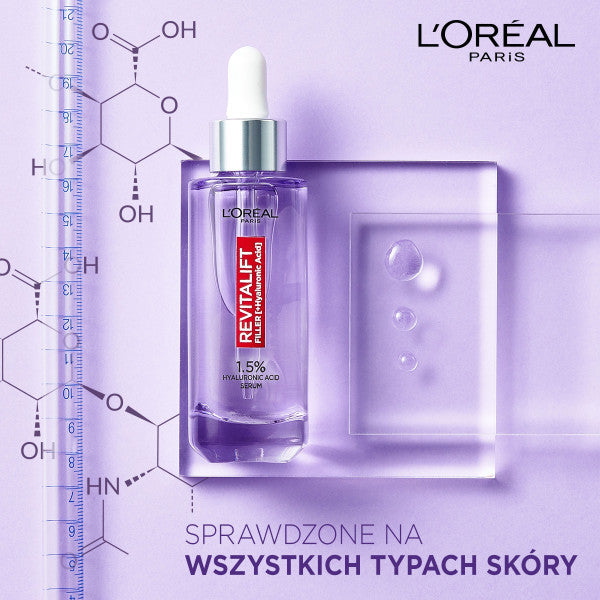 L'Oreal Paris Revitalift Filler serum przeciwzmarszczkowe do twarzy z 1.5% czystego kwasu hialuronowego 30ml