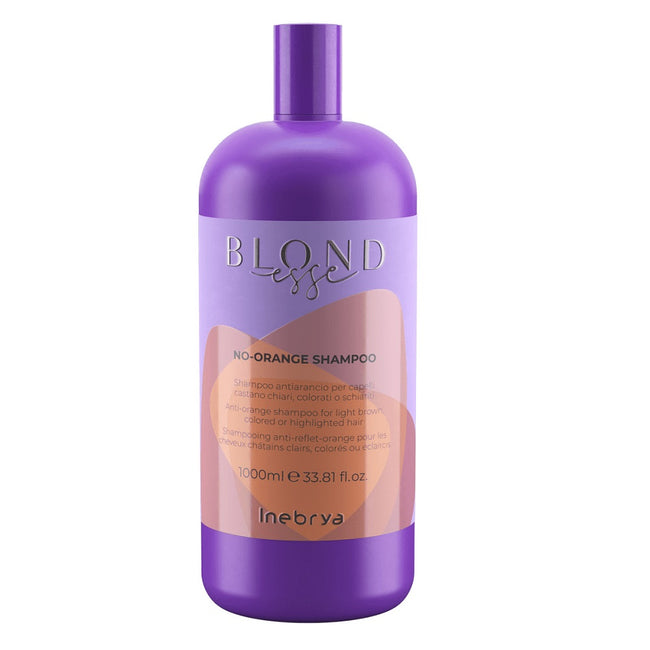 Inebrya Blondesse No-Orange Shampoo szampon do włosów jasnobrązowych farbowanych i rozjaśnianych 1000ml