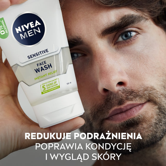 Nivea Men Sensitive żel do mycia twarzy 100ml
