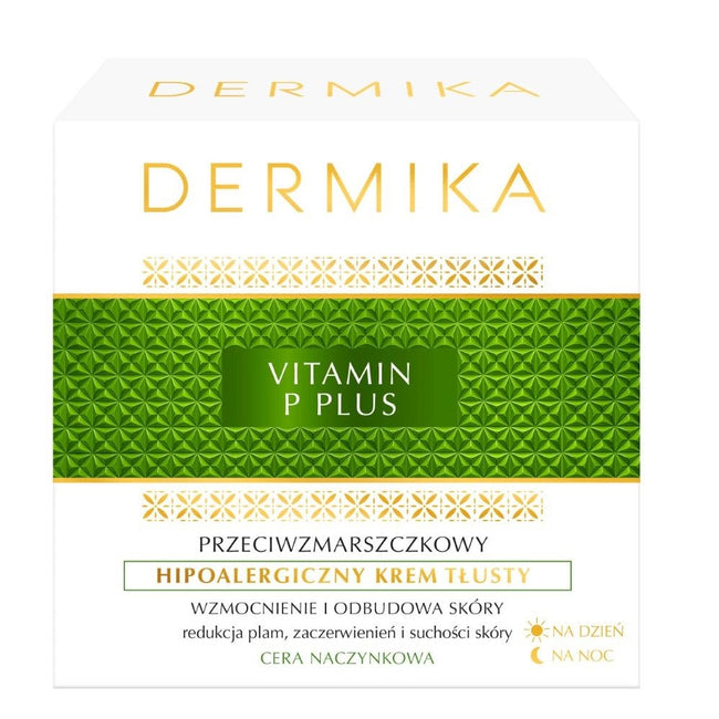 Dermika Vitamin P Plus hipoalergiczny krem tłusty na dzień i na noc 50ml