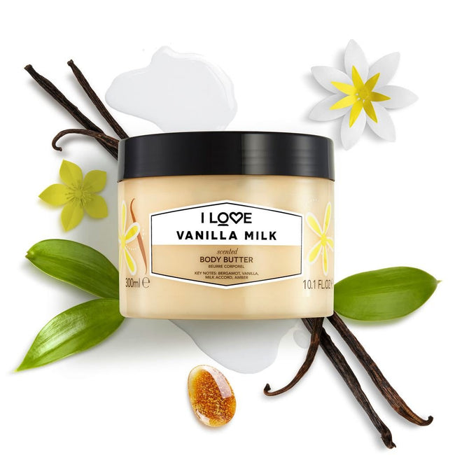 I Love Scented Body Butter nawilżające masło do ciała Vanilla Milk 300ml