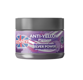 Ronney Anti-Yellow Silver Power Professional Mask srebrna maska do włosów blond rozjaśnianych i siwych 300ml